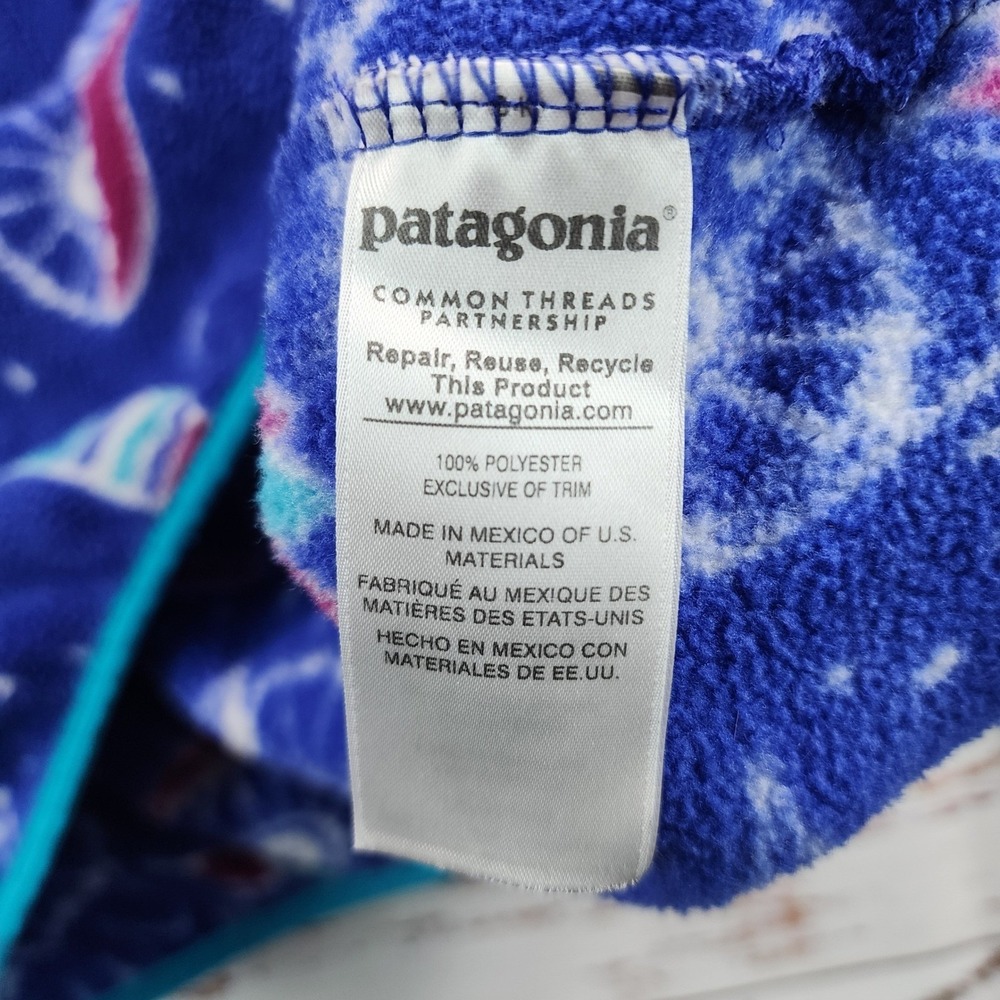 Patagonia Synchilla Snap-T Fleece Pullover Harvest Moon Owl Women's Medium M - Picture 5 of 8